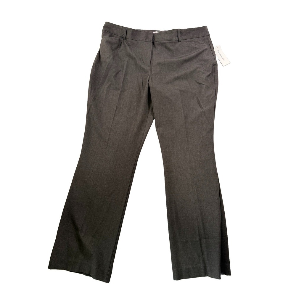 Liz Claiborne Audra Womens Size 18 Straight Leg Trouser Grey Comfort Stretch